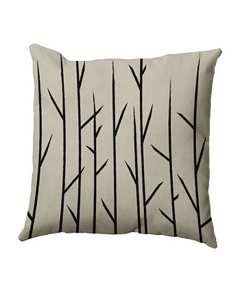 Декоративная подушка с цветочным рисунком, 16 дюймов, серо-коричневый E by Design