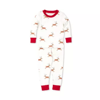 Детский усилитель; Пижамный комплект Little Kid's с принтом оленей из двух предметов Kissy Kissy