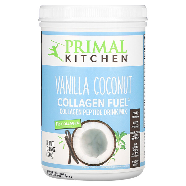 Collagen Fuel, ванильный кокос, 13,05 унций (370 г) Primal Kitchen