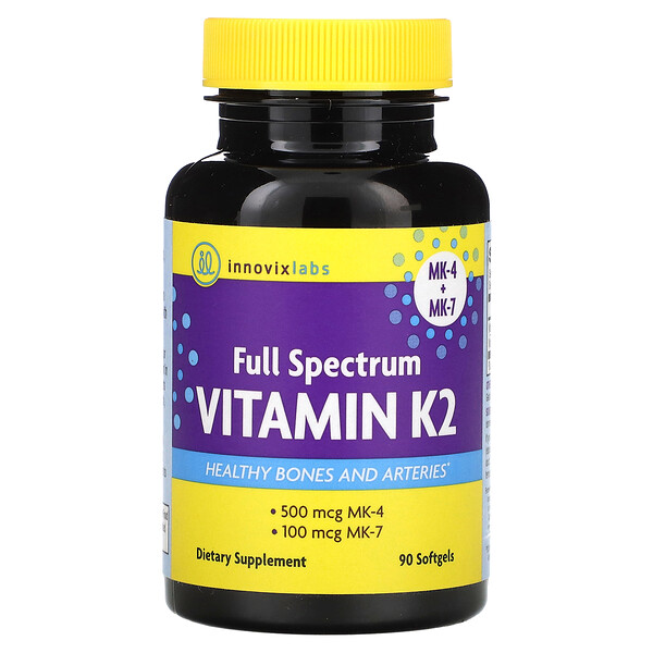Полный спектр витамина K2, 90 капсул InnovixLabs