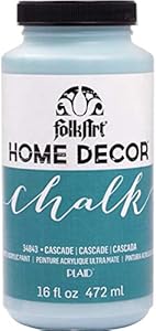 FolkArt 34843 Home Decor Chalk Furniture & Craft Paint in Assorted Colors, 16 ounce, Cascade FolkArt