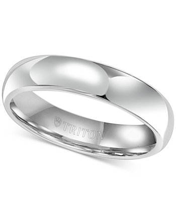 Мужское кольцо из белого карбида вольфрама, обручальное кольцо с куполом (5 мм) Triton