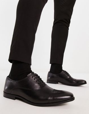 Черные кожаные туфли Schuh Rome с носком Schuh