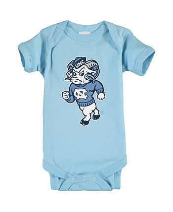 Светло-голубое боди North Carolina Tar Heels с большим логотипом для мальчиков и девочек для младенцев Two Feet Ahead
