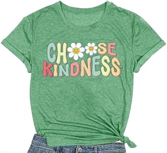 Be Kind Shirt for Women Kindness Teacher Shirts Choose Kindness Tshirts Cute Kindness Tee Tops COMIZI