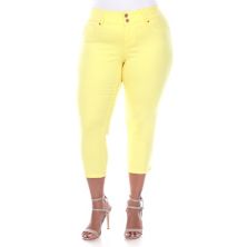 Белые джинсы-капри больших размеров Mark White Mark