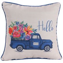 Подушка для дома и улицы с цветочным рисунком Jordan Manufacturing Hello Jordan Manufacturing