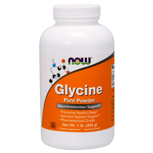 NOW Glycine Pure Powder — 1 фунт NOW Foods