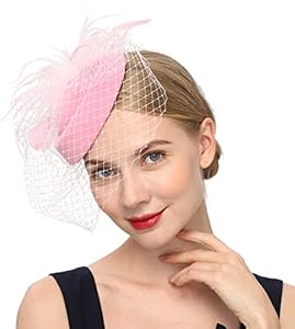 Заколка для волос Cizoe Fascinators 20s 50s с вуалью для девушек и женщин Cizoe