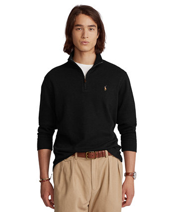 Мужской пуловер с застежкой-молнией в рубчик в рубчик для мужчин Ralph Lauren
