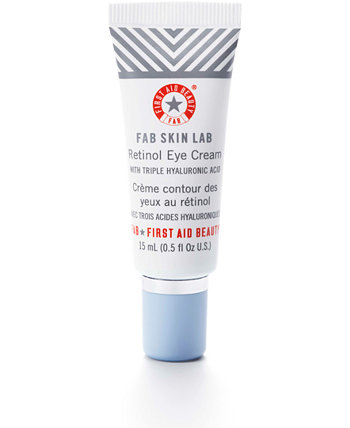 FAB Skin Lab Крем для глаз с ретинолом и тройной гиалуроновой кислотой, 0,5 унции. First Aid Beauty