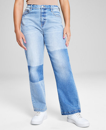 Женские джинсы прямого кроя со сверхвысокой посадкой, созданные для Macy's And Now This