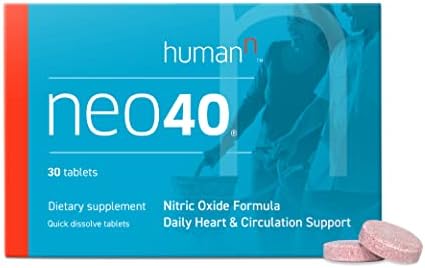 humanN Neo40 Daily Heart & Blood Circulation Supplements to Boost Nitric Oxide - Supports Blood Pressure - from Maker of SuperBeets -Includes 30 Dissolvable Tablets (Таблетки) - Tasty Fruity Flavor HumanN