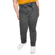 Трикотажные брюки большого размера SO® Paperbag с поясом для юниоров SO