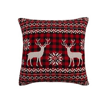 C&F Home Deer Check Christmas Throw Pillow C&F Home