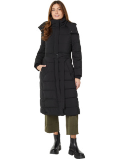 Женское Пальто NVLT Длинное Утепленное с Поясом из Полиэстера NVLT