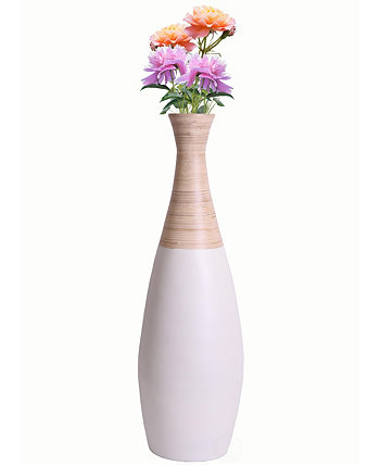 Напольная ваза-труба из пряденного бамбука, высота 31,5 дюйма Uniquewise