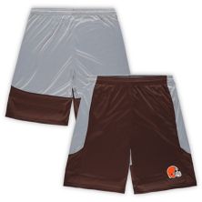 Men's Fanatics Branded Brown Cleveland Browns Big & Tall Team Logo Shorts Unbranded