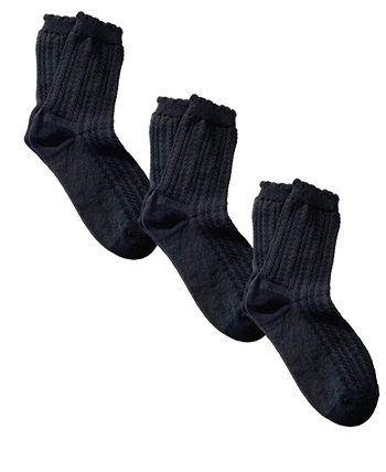 Женские носки с круглым вырезом Pointelle, упаковка из 3 шт. Stems