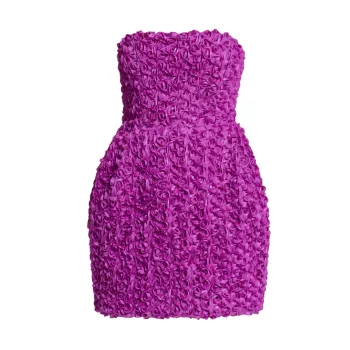 Мини-платье с 3D-цветком ROTATE
