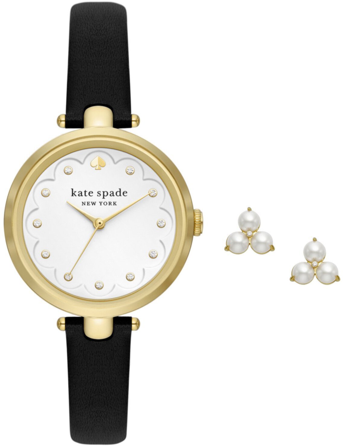 Голландские кожаные часы 34 мм - KSW1776SET Kate Spade New York