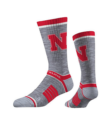 Men's Nebraska Huskers Premium Wool Crew Socks Strideline