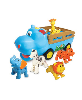 Игрушечный автомобиль Kiddieland Happy Hippon Friends с фигурками животных Redbox