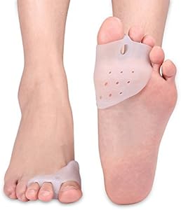 Yosoo 1 Pair Gel (Гель) Toe Separators for Overlapping Toe, Bunion Corrector Pads for Bunion Relief Splint,Toe Separators with 3 Loops,Big Toe Space Suitable for Bunion Pain Relief and Overlapping Toes Yosoo