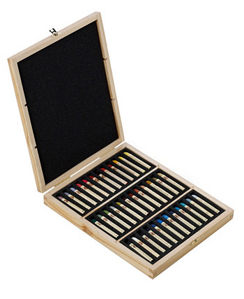 Масляная пастельная деревянная коробка, набор из 36 цветов Sennelier