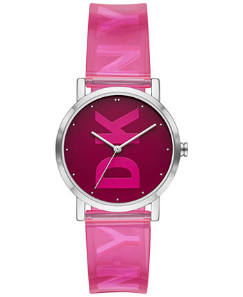Женские часы Soho с розовым ремешком 34 мм DKNY