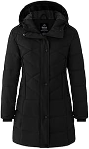 wantdo Women's Winter Jacket Puffy Coat Puffer Jackets Warm Winter Coats Wantdo