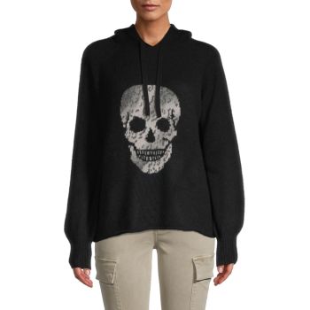 Кашемировый свитер с капюшоном Celina Skull с капюшоном 360 Cashmere