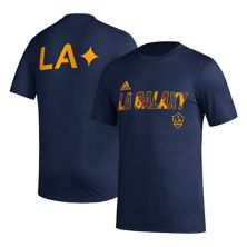 Men's adidas Navy LA Galaxy Team Jersey Hook AEROREADY T-Shirt Adidas