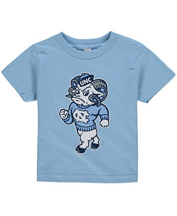 Футболка Toddler Carolina Blue North Carolina Tar Heels с большим логотипом Two Feet Ahead
