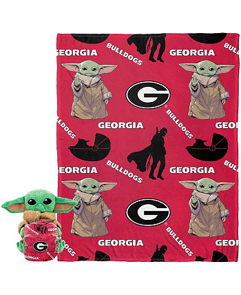 Georgia Bulldogs Yoda Hugger Набор подушек и пледов Silk Touch Northwest X Disney
