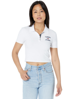 Укороченная футболка-поло с короткими рукавами Tommy Jeans