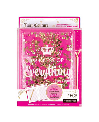 Juicy Couture Glitter Journal и ручка Make It Real
