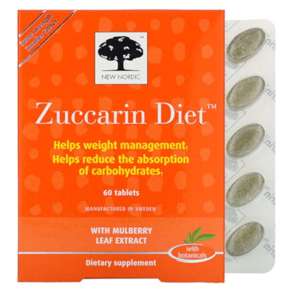 Zuccarin Diet, 60 таблеток New Nordic
