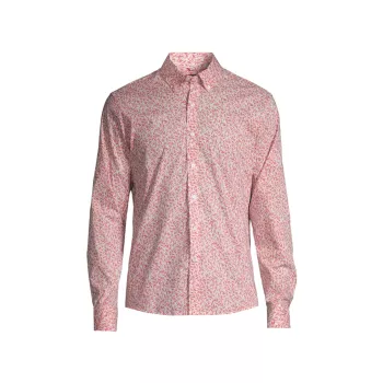 Branch Floral Button-Down Shirt Michael Kors