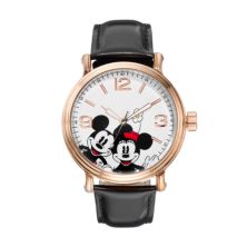 Кожаные часы унисекс с Микки и Минни Маус Disney's Disney