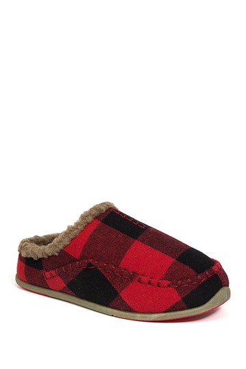 Slipperooz Lil 'Nordic Тапочки в клетку с подкладкой из искусственной овчины (для маленьких и больших детей) Deer Stags