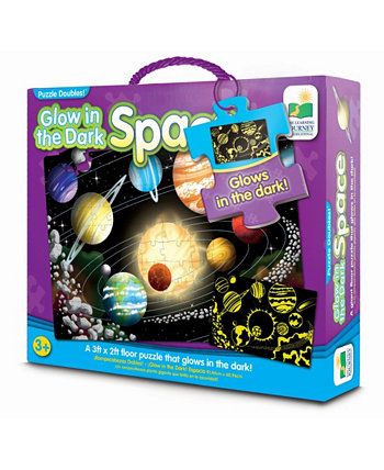 Puzzle Doubles - Glow In The Dark Space - 100 шт The Learning Journey