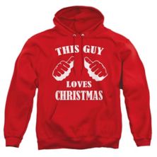 This Guy Loves Christmas Unisex Adult Pullover Hoodie Licensed Character