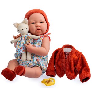 JC Toys 18066 15 in. La Newborn All-Vinyl Doll in Nature Themed Set with Accessories JC Toys