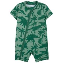 Baby Boy Carter's Dino Print Rashguard Swimsuit Carter's