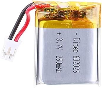 Liter 3.7V 250mAh 602025 Lipo Battery Rechargeable Lithium Polymer ion Battery Pack with PH-2.0 Connector Liter energy battery