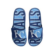 Men's FOCO Kansas City Royals Logo Gel Slide Sandals Unbranded
