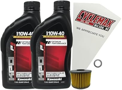 Oil Change Kit compatible with 2008-2020 Kawasaki KLX140ACF KLX140 CYCLEMAX