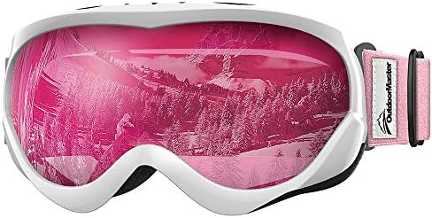 OutdoorMaster Kids Ski Goggles - Helmet Compatible Snow Goggles for Boys & Girls with 100% UV Protection OutdoorMaster