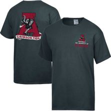 Мужская комфортная темно-серая футболка с логотипом Alabama Crimson Tide Vintage Unbranded